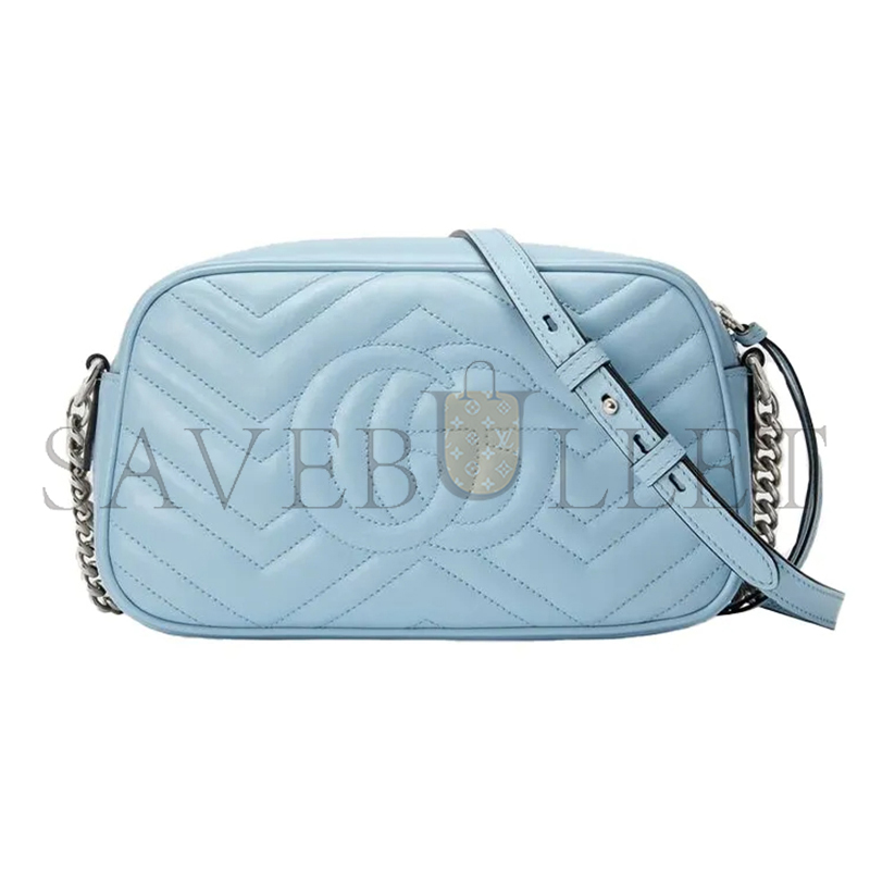 GUCCI GG MARMONT MATELASSÉ SMALL CAMERA BAG 447632 (24*13*7cm)